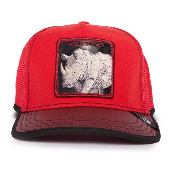 NIB Limited Edition Goorin Brothers “Bulletproof” Rhino Trucker Hat - Picture 2 of 6
